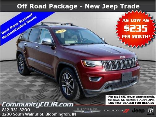 Velvet Red Pearlcoat 2017 Jeep Grand Cherokee Limited