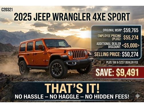 JOOSE 2025 Jeep Wrangler 4xe Sport