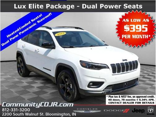 Bright White Clearcoat 2023 Jeep Cherokee Altitude Lux