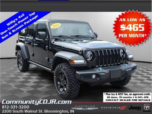 Black Clearcoat 2023 Jeep Wrangler 4xe Base