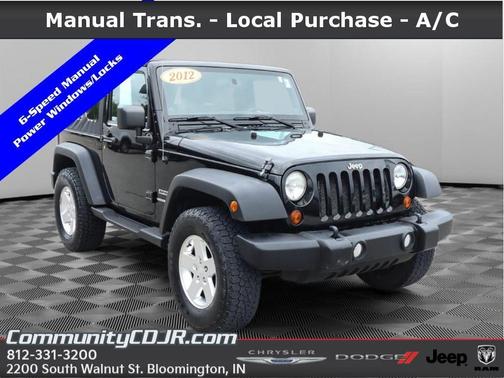Black Clearcoat 2012 Jeep Wrangler Sport