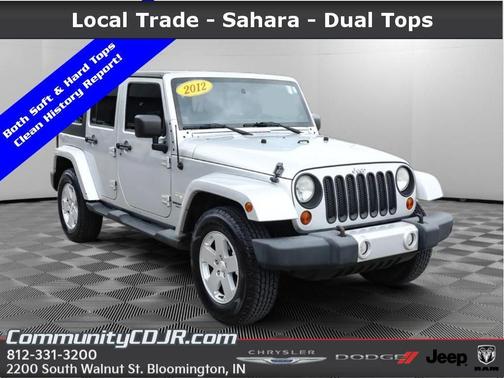Bright Silver Clearcoat Metallic 2012 Jeep Wrangler Unlimited Sahara