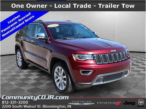 Velvet Red Pearlcoat 2017 Jeep Grand Cherokee Limited