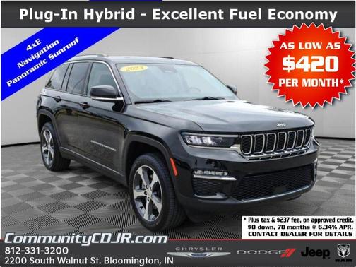 Diamond Black 2023 Jeep Grand Cherokee 4xe Base
