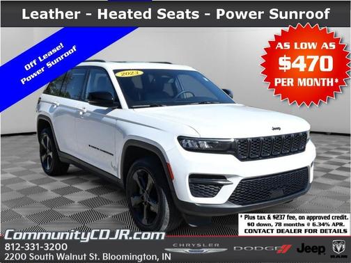Bright White Clearcoat 2023 Jeep Grand Cherokee Altitude