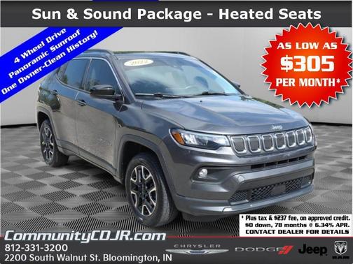 Granite Crystal Clearcoat Metallic 2022 Jeep Compass Latitude