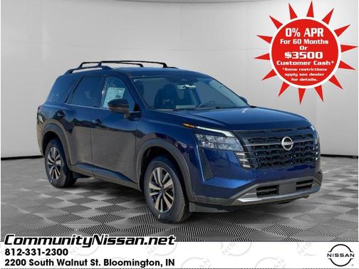 Deep Ocean Blue 2026 Nissan Pathfinder SL