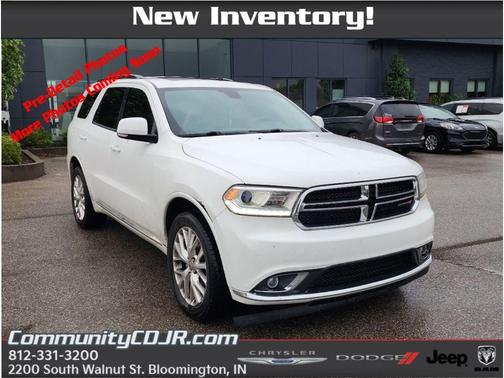 Bright White Clearcoat 2016 Dodge Durango Limited