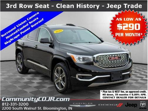 Ebony Twilight Metallic 2019 GMC Acadia Denali