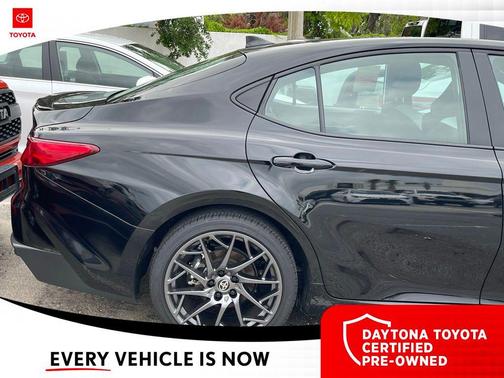 Midnight Black Metallic 2025 Toyota Camry SE