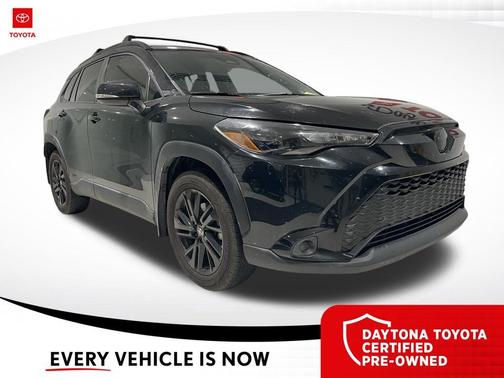 Jet Black 2024 Toyota Corolla Cross Hybrid Nightshade
