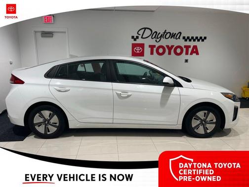 Ceramic White 2022 Hyundai IONIQ Hybrid Blue