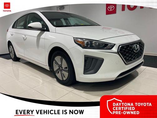Ceramic White 2022 Hyundai IONIQ Hybrid Blue