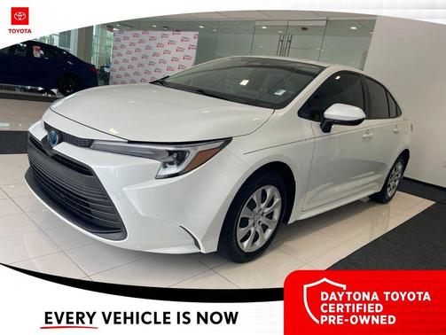Wind Chill Pearl 2025 Toyota Corolla Hybrid LE