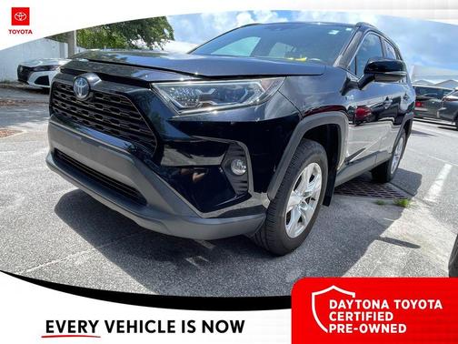 Midnight Black Metallic 2021 Toyota RAV4 Hybrid XLE