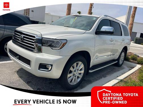 Blizzard Pearl 2020 Toyota Sequoia Platinum