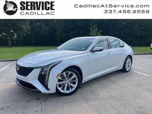 Crystal White Tri-Coat 2025 Cadillac CT5 Premium Luxury RWD