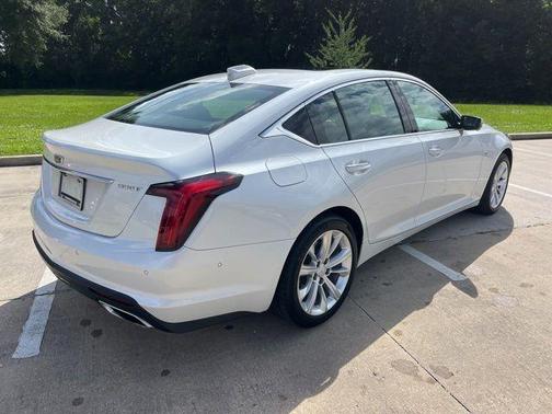 Crystal White Tri-Coat 2025 Cadillac CT5 Premium Luxury RWD