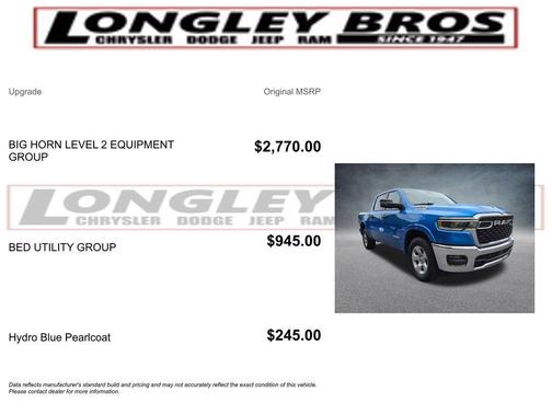 2025 RAM 1500 Big Horn/Lone Star