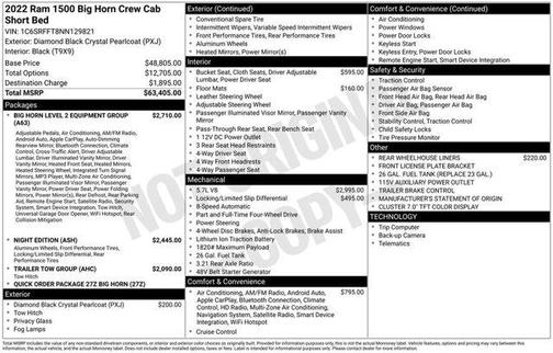 2022 RAM 1500 Big Horn