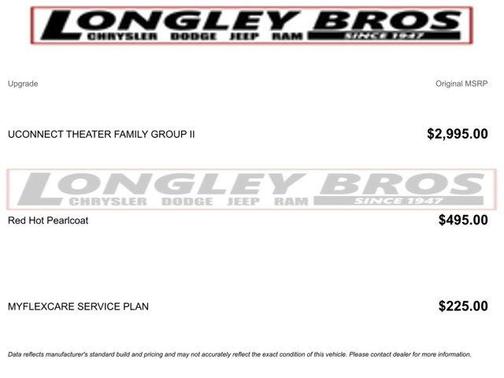 Red 2026 Chrysler Pacifica Select