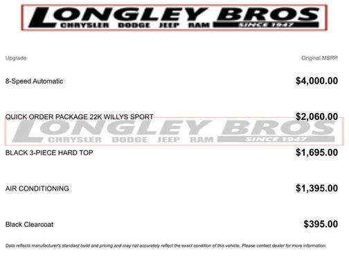 2022 Jeep Wrangler Sport