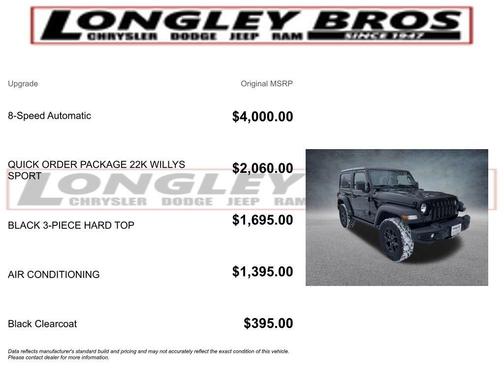 2022 Jeep Wrangler Sport