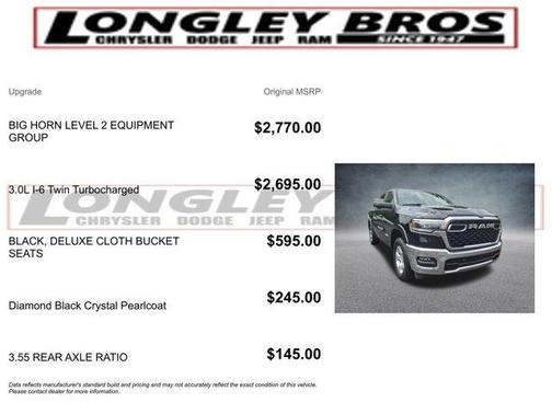 2025 RAM 1500 Big Horn/Lone Star