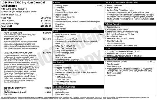 2024 RAM 2500 Big Horn