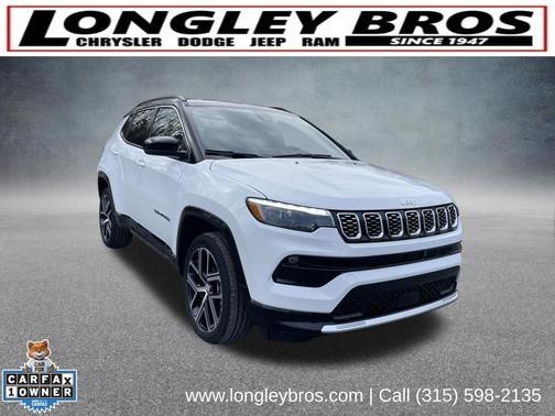 Bright White Clearcoat 2024 Jeep Compass Limited