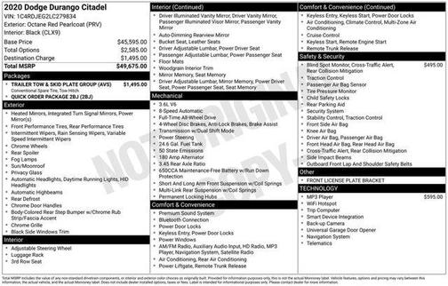 2020 Dodge Durango Citadel