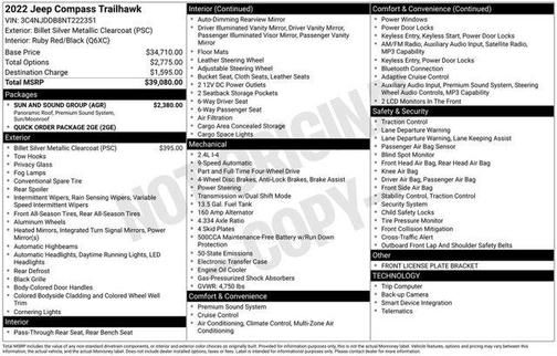 Billet Silver Metallic Clearcoat 2022 Jeep Compass Trailhawk
