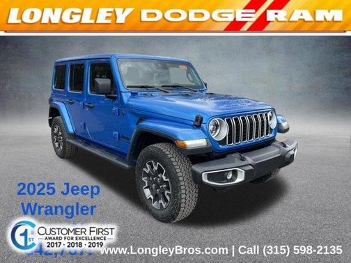 Hydro Blue Pearl 2025 Jeep Wrangler Sahara