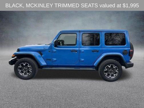 Hydro Blue Pearl 2025 Jeep Wrangler Sahara