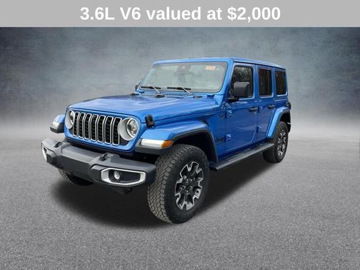 Hydro Blue Pearl 2025 Jeep Wrangler Sahara