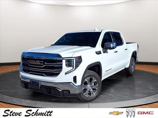 Summit White 2024 GMC Sierra 1500 SLT