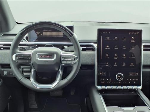 Deep Ocean Metallic 2026 GMC Sierra EV Extended Range Elevation