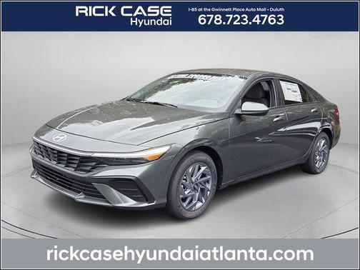 Amazon Gray 2026 Hyundai ELANTRA HEV Blue