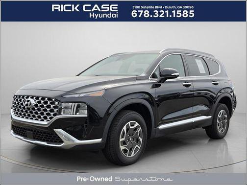 Twilight Black 2023 Hyundai SANTA FE HEV Blue