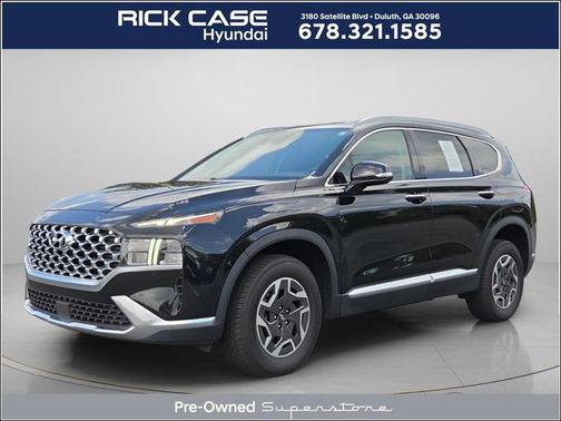 Twilight Black 2023 Hyundai SANTA FE HEV Blue