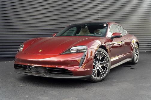 Cherry Metallic 2023 Porsche Taycan 4S