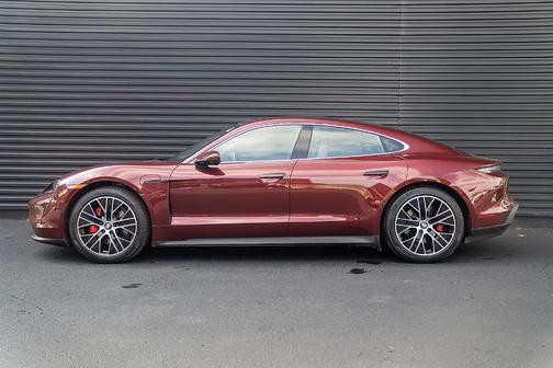 Cherry Metallic 2023 Porsche Taycan 4S