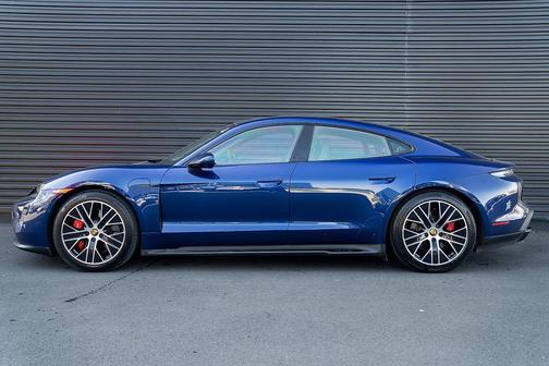 Blue 2024 Porsche Taycan GTS