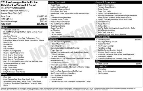 2014 Volkswagen Beetle 2.0T R-Line
