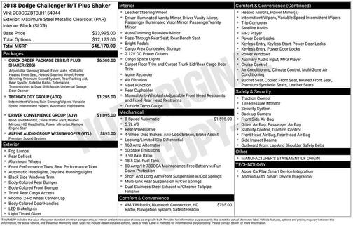 2018 Dodge Challenger R/T