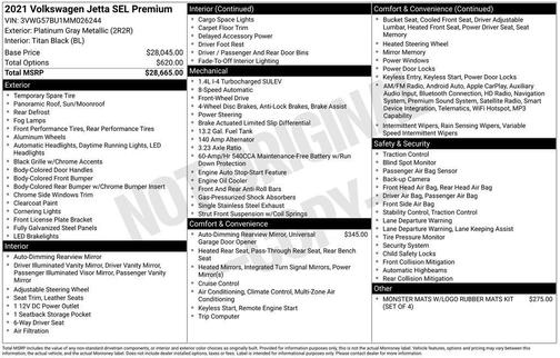 2021 Volkswagen Jetta 1.4T SEL Premium