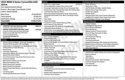 2025 BMW 840 i xDrive
