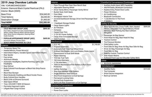 2019 Jeep Cherokee Latitude