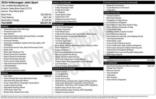 2024 Volkswagen Jetta 1.5T Sport