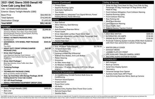 2021 GMC Sierra 3500 Denali